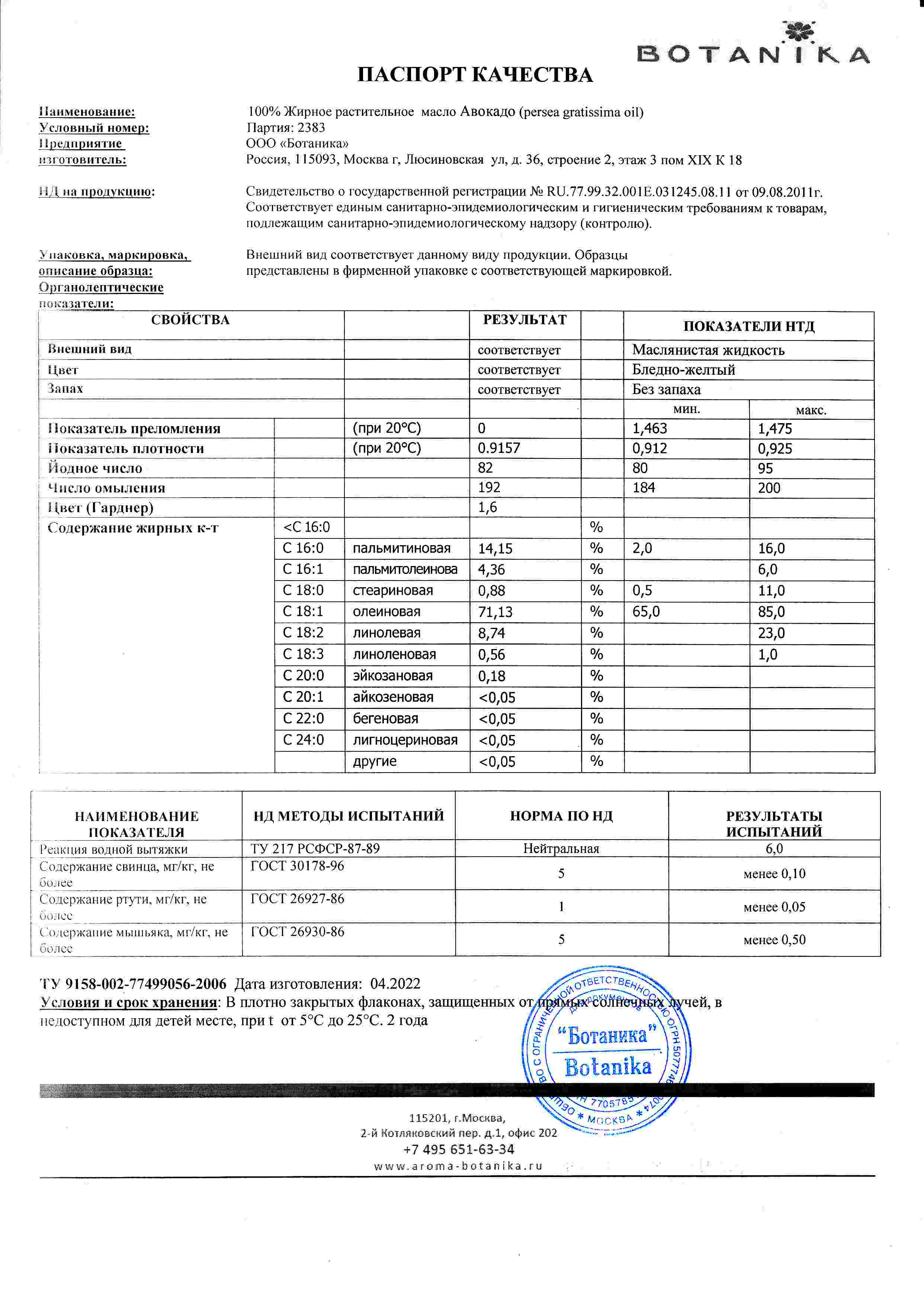 Паспорт №042022